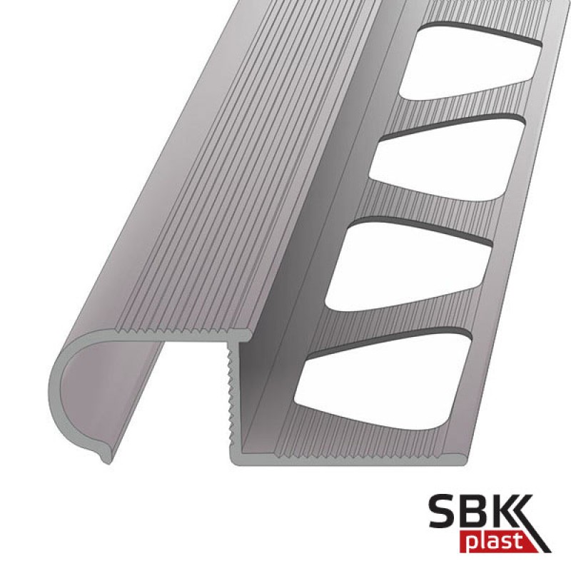 ПО-04 алюминиевый профиль для наружных углов керамической плитки для ступеней