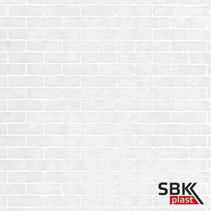 Стильный дом Кирпич белый панель стеновая 2440х1220х6 мм