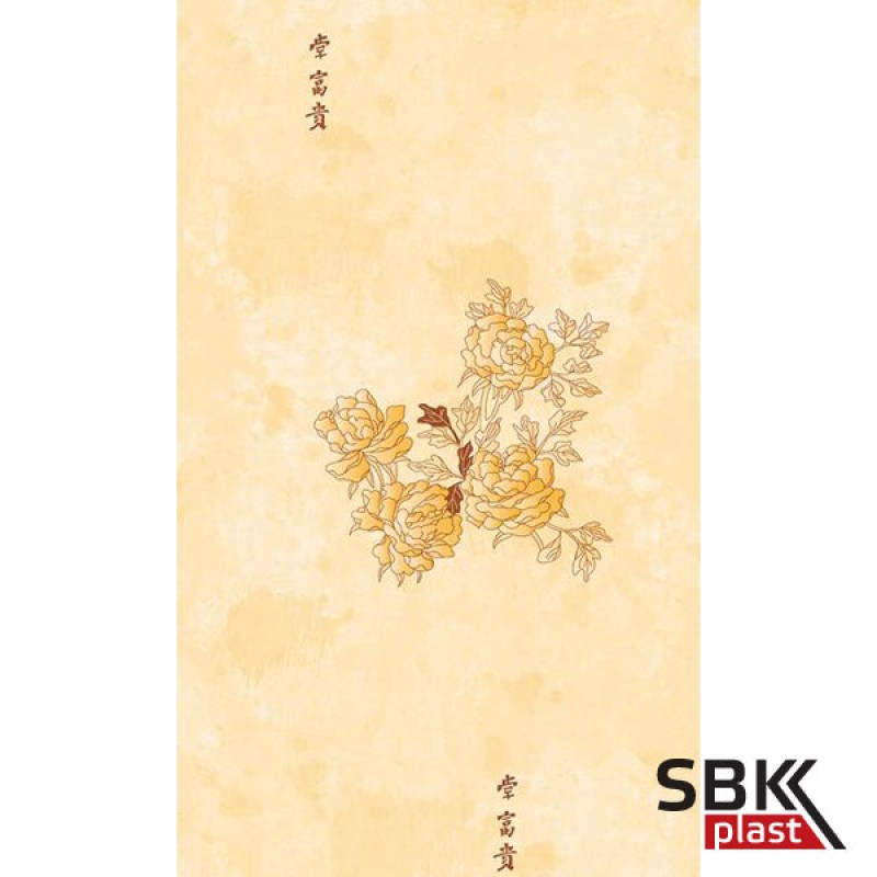 Панель стеновая  пластиковая WP 9002-2 китайский цветок  250х2700  мм