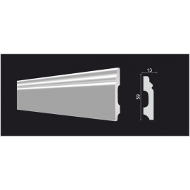 DECOR-DIZAYN  DD27 плинтус напольный дюрополимер 59х13х2000мм DECOR-DIZAYN  DD27 плинтус напольный дюрополимер 59х13х2000мм