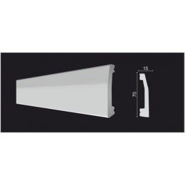 DECOR-DIZAYN  DD125 плинтус напольный дюрополимер 70х15х2000мм DECOR-DIZAYN  DD125 плинтус напольный дюрополимер 70х15х2000мм