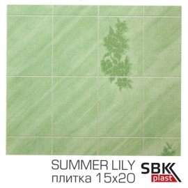 Eucatex Summer Lily плитка 15х20 панель стеновая листовая влагостойкая Eucatex Summer Lily плитка 15х20 панель стеновая листовая влагостойкая