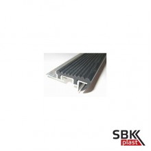 Р-32 профиль алюминиевый закладной с противоскользяшей резиновой вставкой  под керамическую плитку для ступеней