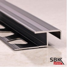 ПО-02 алюминиевый профиль для наружных углов керамической плитки для ступеней