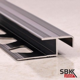 ПО-02 алюминиевый профиль для наружных углов керамической плитки для ступеней