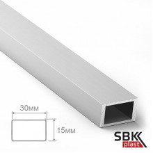 Алюминиевый профиль прямоугольный Бокс 15х30х1.5 мм  (пог.м.)