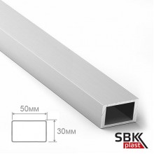 Алюминиевый профиль прямоугольный Бокс 30х50х2 мм  (пог.м.)
