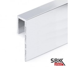 Алюминиевый П образный профиль для окантовки  стекла (пог.м.)