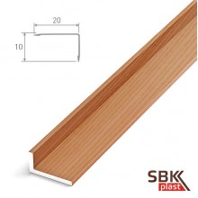 Алюминиевый уголок ламинированный 10х20х2700 мм