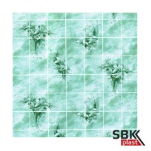 Акватон Букет изумруд ХДФ панель стеновая влагостойкая листовая  1220х2440 мм