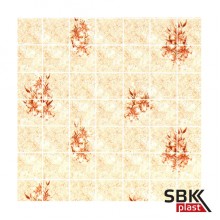 Акватон Букет лилий терракота ХДФ панель стеновая влагостойкая листовая 1220х2440 мм