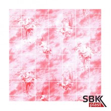 Акватон Букет розовый ХДФ панель стеновая  влагостойкая листовая 1220х2440 мм