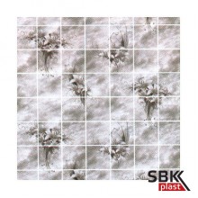 Акватон Букет серый ХДФ панель стеновая влагостойкая листовая 1220х2440 мм