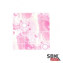 Акватон Фантазия роза ХДФ панель стеновая влагостойкая листовая  1220х2440 мм