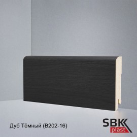 Deartio Best Дуб темный B202-16 плинтус МДФ напольный прямой 80х16х2050 мм