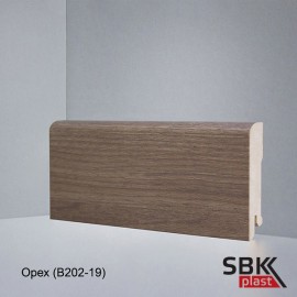 Deartio Best Орех B202-19 плинтус МДФ напольный прямой 80х16х2050 мм