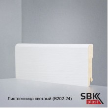 Deartio Best Лиственница светлая B202-24 плинтус МДФ напольный прямой 80х16х2050 мм