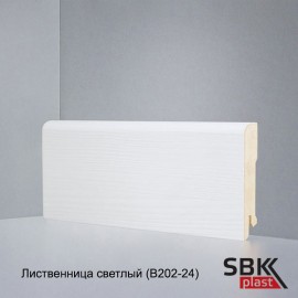 Deartio Best Лиственница светлая B202-24 плинтус МДФ напольный прямой 80х16х2050 мм