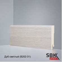 Deartio Best Дуб светлый B202-31 плинтус МДФ напольный прямой 80х16х2050 мм