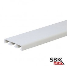 Нащельник ПВХ  жесткий для обромления пластиковых окон и дверей ( наличник ПВХ ) 58х10мм