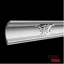 Glanzepol GP-64 плинтус потолочный пенопластовый