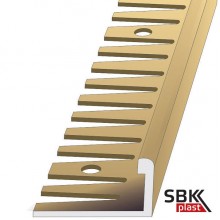 ЛПО-Г8 латунная Гобразная раскладка под керамическую плитку