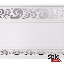 Legrand Амур бленда белый глянец хром для потолочных карнизов