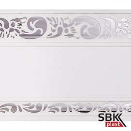 Legrand Амур бленда белый глянец хром для потолочных карнизов Legrand Амур бленда белый глянец хром для потолочных карнизов
