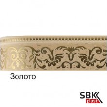 Legrand Оливия Золото карниз потолочный для штор с фигурными боковинами