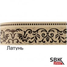 Legrand Оливия Латунь карниз потолочный  для штор с поворотом