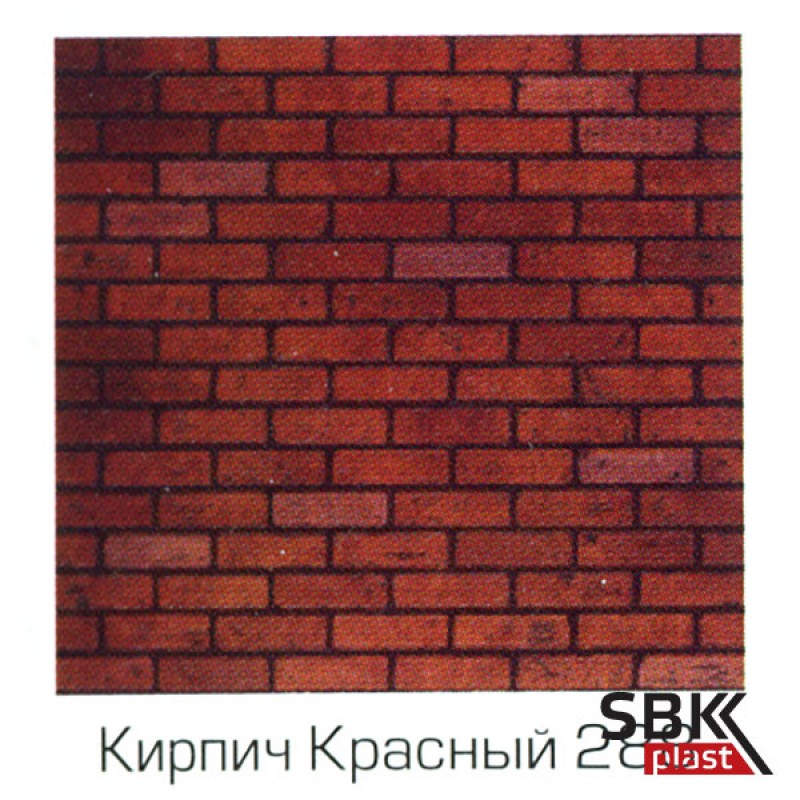 LP Кирпич красный 288 декоративная стеновая  листовая панель 1220х2440 мм