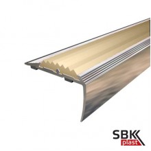 MP36 порог алюминиевый угловой с противоскользящей резиновой вставкой