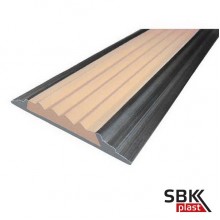 АП-46 алюминиевая полоса с противоскользящей резиновой вставкой 46 мм