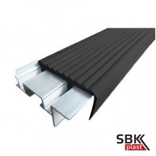 Алюминиевый закладной профиль SafeStep под керамическую плитку с противоскользяшей резиной