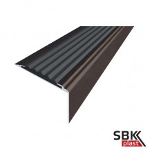 Алюминиевый угол-порог Стандарт с противоскользящей резиновой вставкой