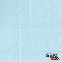 Панель стеновая листовая  ХДФ  39464 Голубой кафель 20х20 см