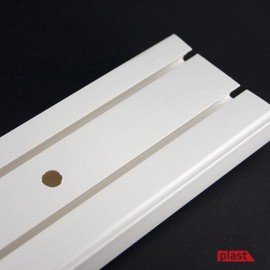 Карниз потолочный 2-х рядный ПВХ, 4000 мм