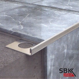 Окантовочный L-профиль полированный ПК01-8НСП из нержавеющей стали