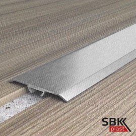 Стыкоперекрывающий профиль полированный ПС40-2НСП из нержавеющей стали скрытое крепление