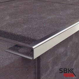 Окантовочный закладной профиль полированный К-10НСП из нержавеющей стали Окантовочный закладной профиль полированный К-10НСП из нержавеющей стали