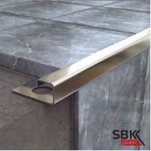 Окантовочный закладной профиль ПК16-10НС из нержавеющей стали