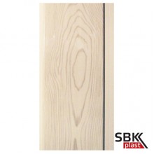 Вагонка пластиковая белая сосна лак 3000x100x9 мм