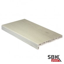 Витраж Пласт VPL Дуб белый подоконник ПВХ с акриловым покрытием